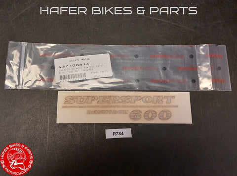 Original Ducati 600 SS Aufkleber 43710881A für Verkleidung Fairing stickers R784
