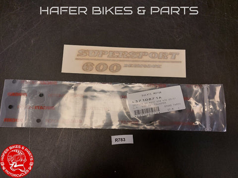 Original Ducati 600 SS Aufkleber 43710871A für Verkleidung Fairing stickers R783