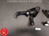 Ducati 998 996 916 748 DUCABIKE Ergal Fussrastenanlage Fussrasten Paar  V534