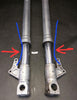 DEFEKT ! Ducati 748 916 996 998 Showa Gabelholme Gabel Fork DEFEKT ! V857