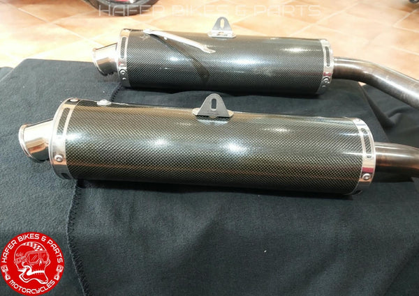 Ducati 916 996 998 748 BOS Carbon 45mm Auspuff Endschalldämpfer Exhaust V686