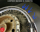 Original Honda CB 750 Four K1 K2 K3 K4 K5 K6 Felge hinten Hinterrad Weehls V861