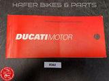 DUCATI 916sps FOGGY Scheckheft Buch ZDMH100AAWB001723 Service Booklet R362