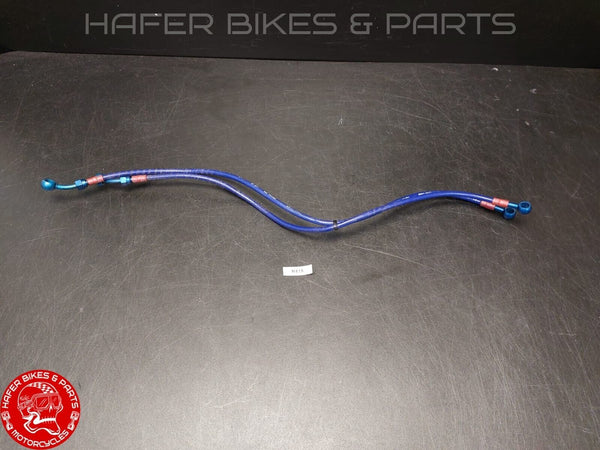 Honda VTR 1000 SP1 SC45 steel braided brake lines front and rear R415