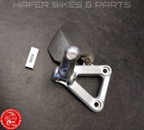 Ducati 916 996 748 998 Fussrastenanlage rechts Carbon Versenschützer R999