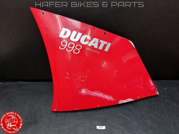 Original Ducati 998 748 Seitenverkleidung links Mitte Verkleidung Fairing V115