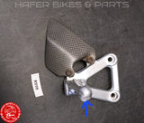 Ducati 916 996 748 998 Fussrastenanlage rechts Carbon Versenschützer R999