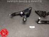 Ducati 998 996 916 748 DUCABIKE Ergal Fussrastenanlage Fussrasten Paar  V534