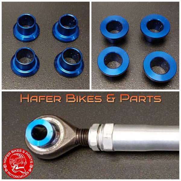 Ducati 998 996 916 748 MONSTER Hülsen für Schubstange Federbein Öhlins MU0151bl