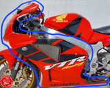 Honda VTR 1000 SP1 SP2 Verkleidung Fairing Presser & Kuhn BASTERWARE V256