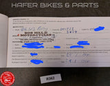 DUCATI 916sps FOGGY Scheckheft Buch ZDMH100AAWB001723 Service Booklet R362