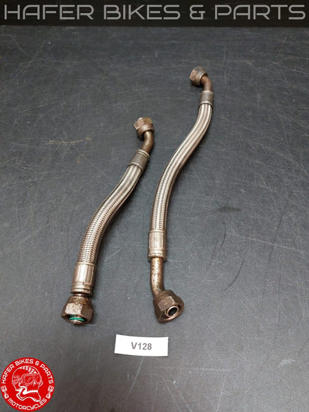 Ducati 916 996 748 Schäuche Schauch Paar für Ölkühler V128