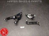 Ducati 998 996 916 748 DUCABIKE Ergal Fussrastenanlage Fussrasten Paar  V534
