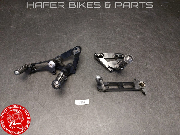 Ducati 998 996 916 748 DUCABIKE Ergal Fussrastenanlage Fussrasten Paar  V534
