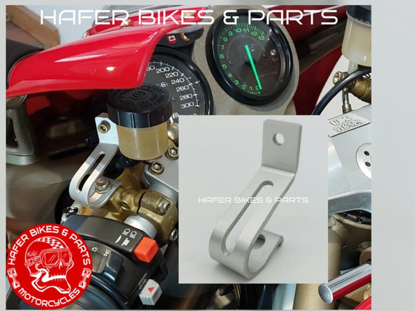 Hafer Replika Halter für Ducati 916 748 Ausgleichbehälter Brembo Kupplungspumpe ex. 82911021A HB1