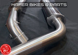 Restauration vom Motorrad Krümmer Krümmeranlage Krümmerrohren exhaust original finish nicht poliert