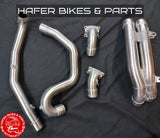 Restauration vom Krümmer Ducati 848 1098 1198 S SP R EVO original finish nicht poliert